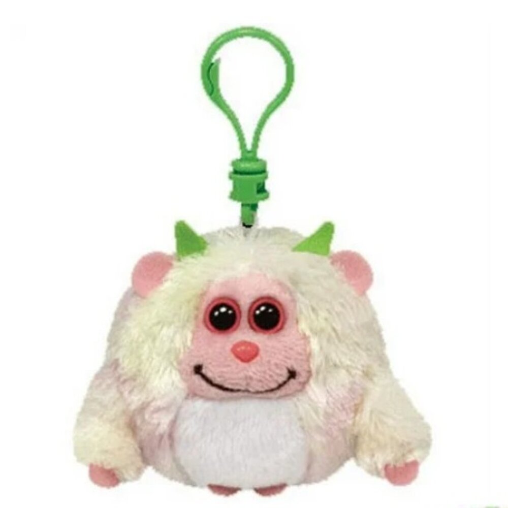 TY Monstaz Lola Monster Plush Key Clip 3” Keychain